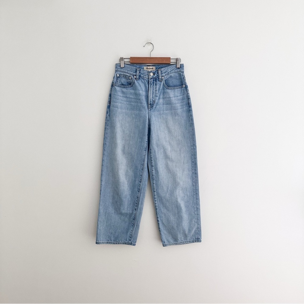 Madewell The Perfect Vintage Wide-Leg Crop Jean Light Wash - Picture 6 of 10